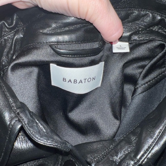 Aritzia Babaton Pelli Faux Leather Shirt Jacket - XL - Picture 4 of 6